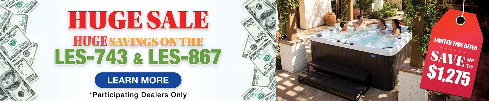 Calspas hot tub being used in a family setting - Beaumont